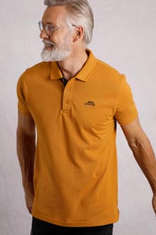 Miles Pique Polo Shirt Caramel