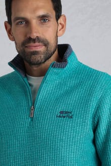 Newark 1/4 Zip Grid Fleece Viridis
