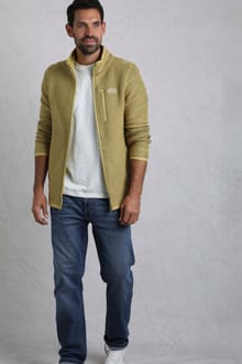 Transom Full Zip Macaroni Sweatshirt Antique Moss