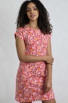 Tallahassee Printed Jersey Dress Tango Red
