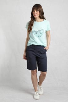 Kinnie Flat Front Shorts Navy