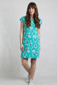 Tallahassee Printed Jersey Dress Blue Shine