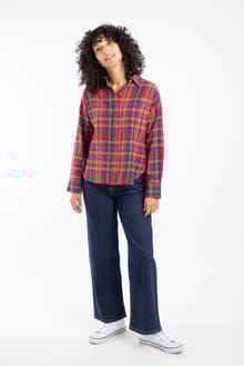 Lynsky Brushed Check Shirt Fuchsia Punch