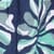 Harini Organic Cotton Double Cloth Printed Midi Skirt Aqua Marine