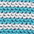 Juliet 1/4 Zip Stripe Macaroni Sweatshirt Adriatic Blue