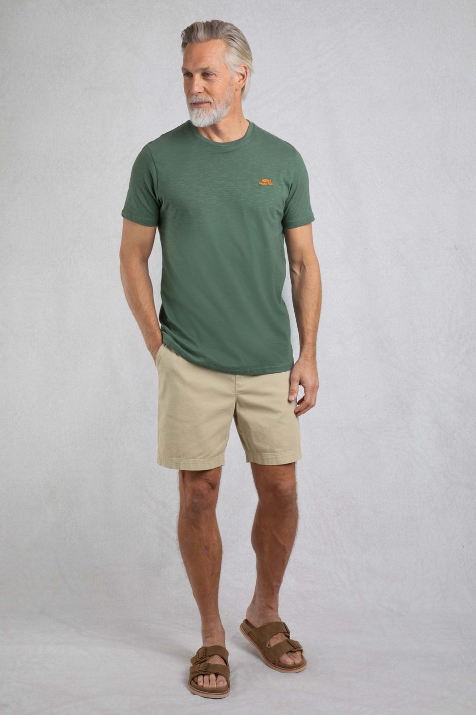 Fished Branded T-Shirt Dusky Green