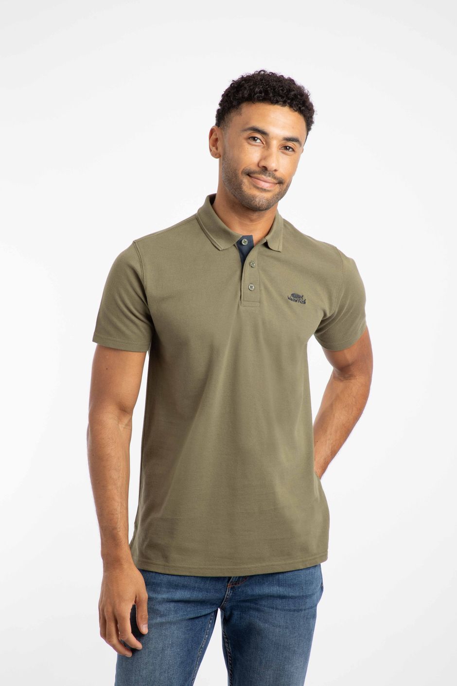 Miles Pique Polo Shirt Burnt Olive