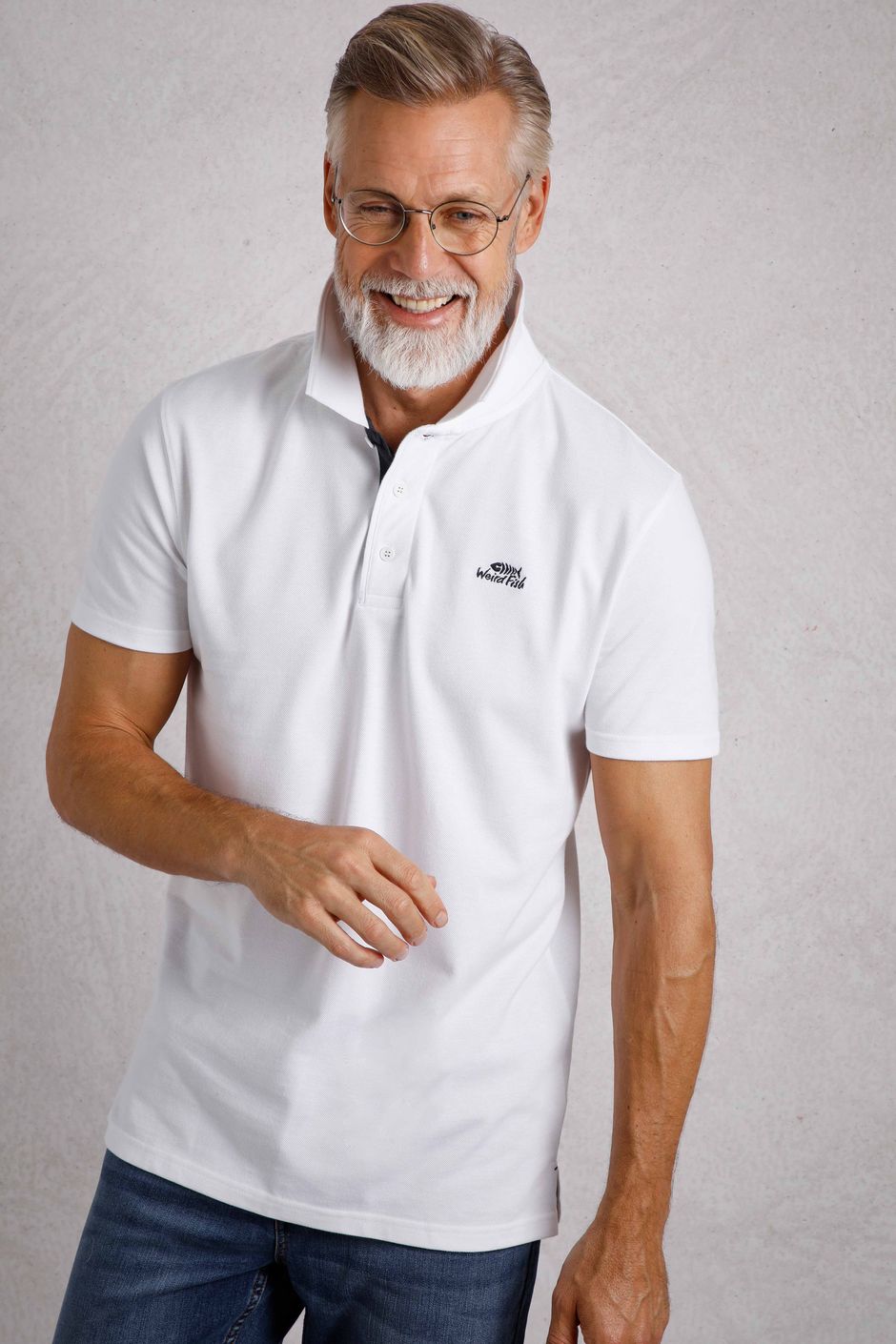 Miles Pique Polo Shirt White