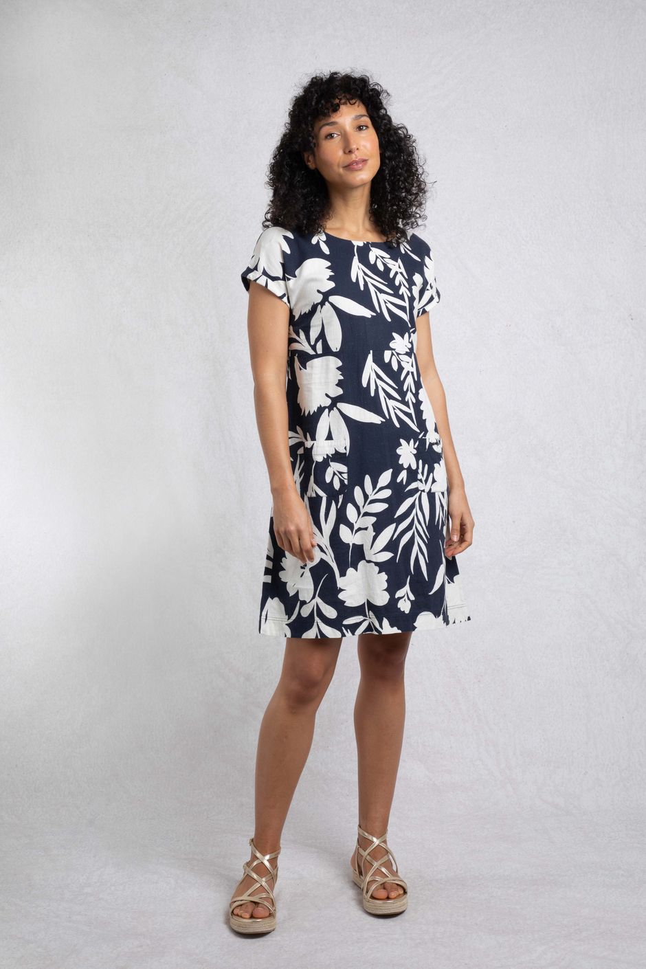 Orlando Linen Rich Pocket Dress Nightshade