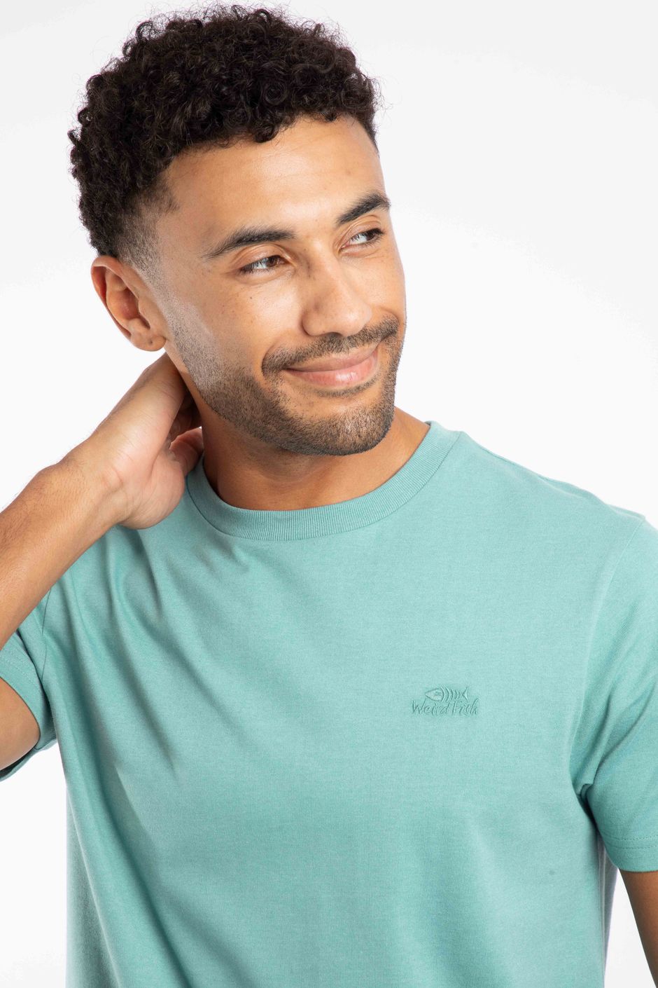 Hooked Branded T-Shirt Mineral Blue