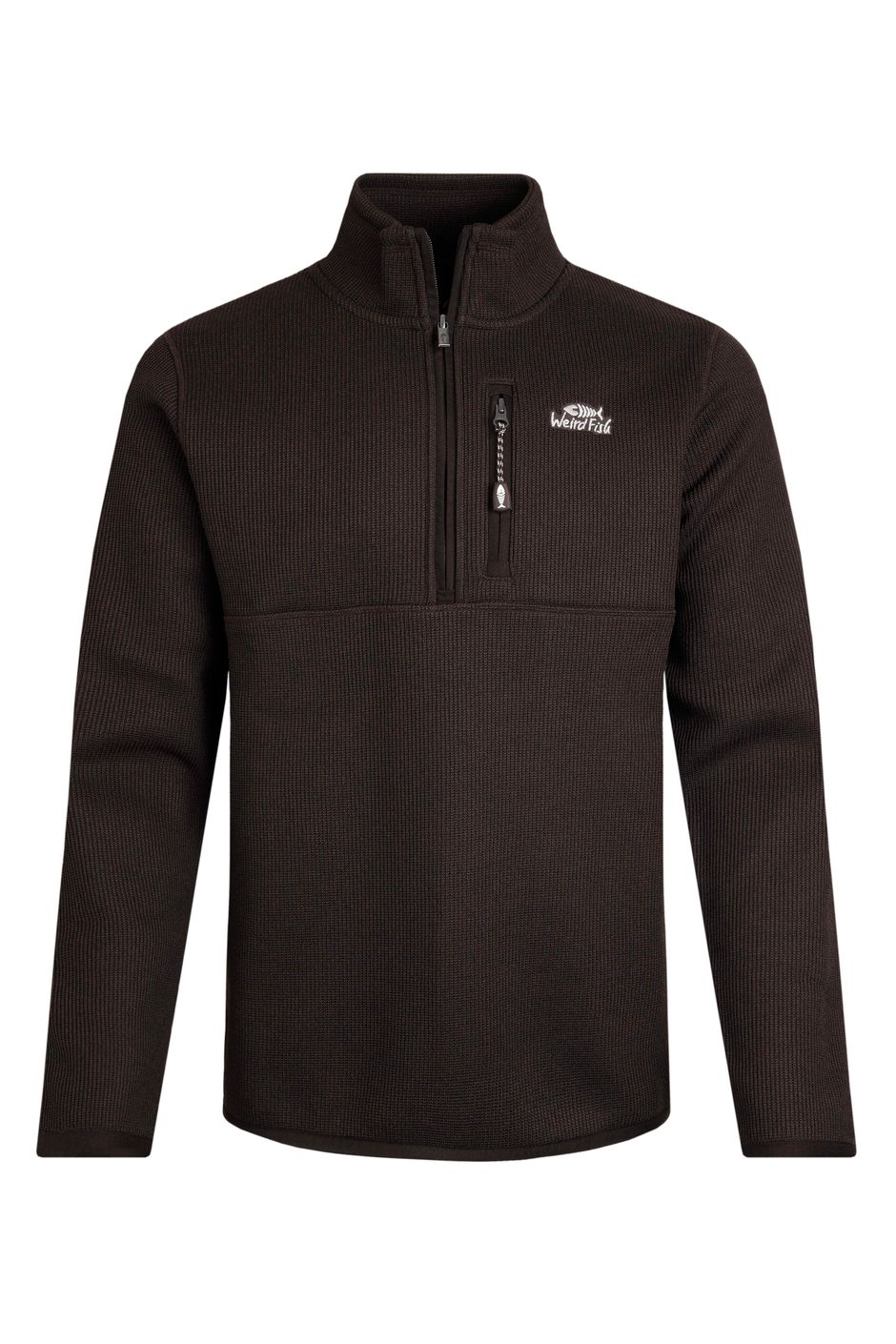 Burlock 1/4 Zip Bonded Fleece Chocolate