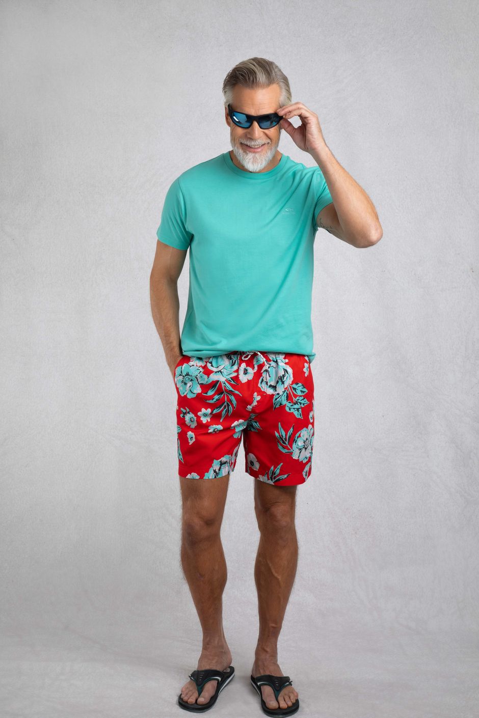 Belukha Printed Swim Shorts  Retro Red