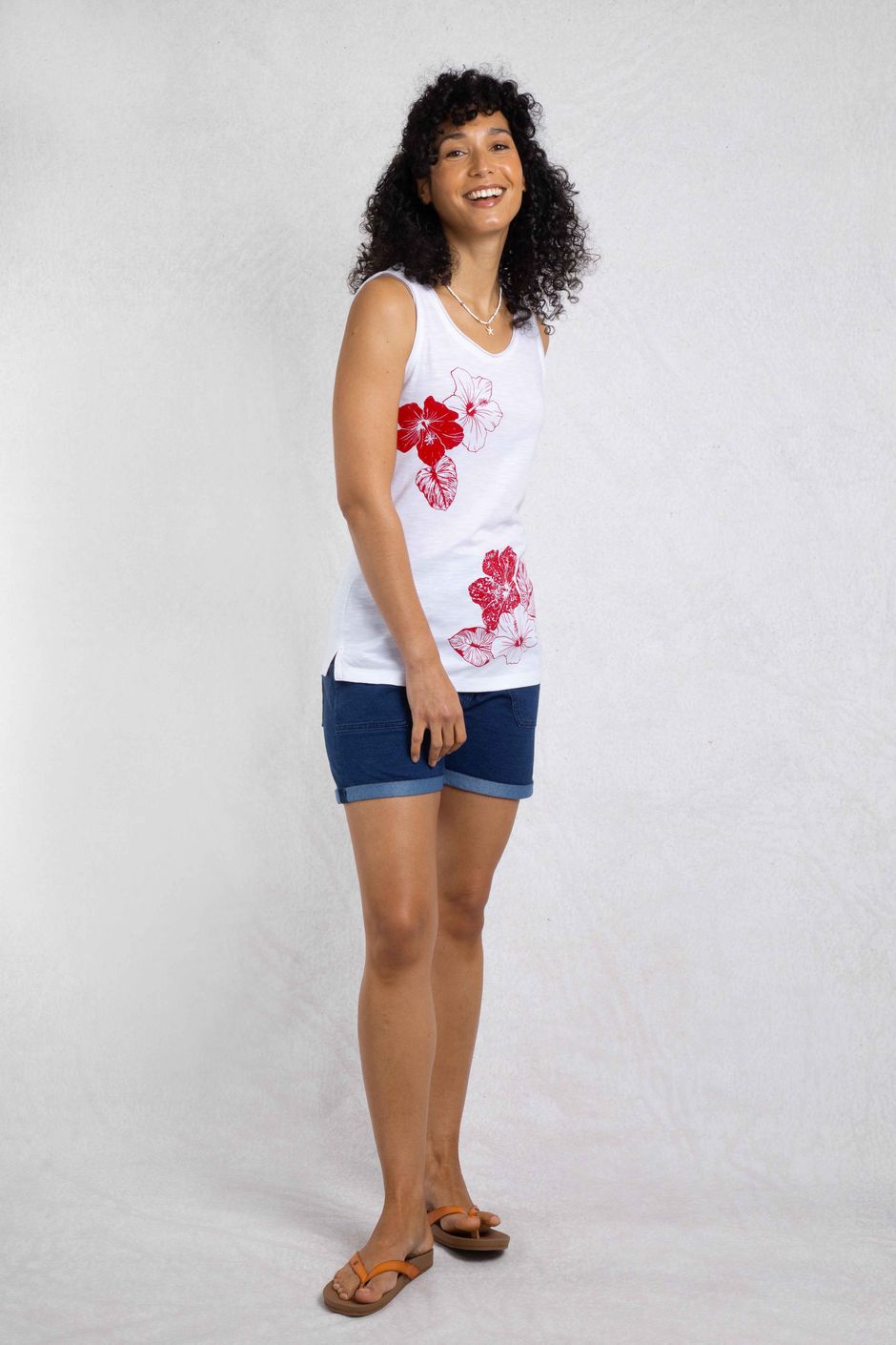 Samsoe Eco Printed Vest Crimson