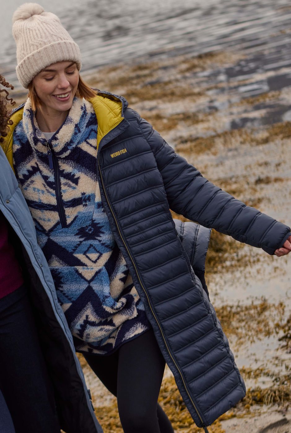 Ravinia Lightweight Padded Mid-Line Jacket Navy Blue