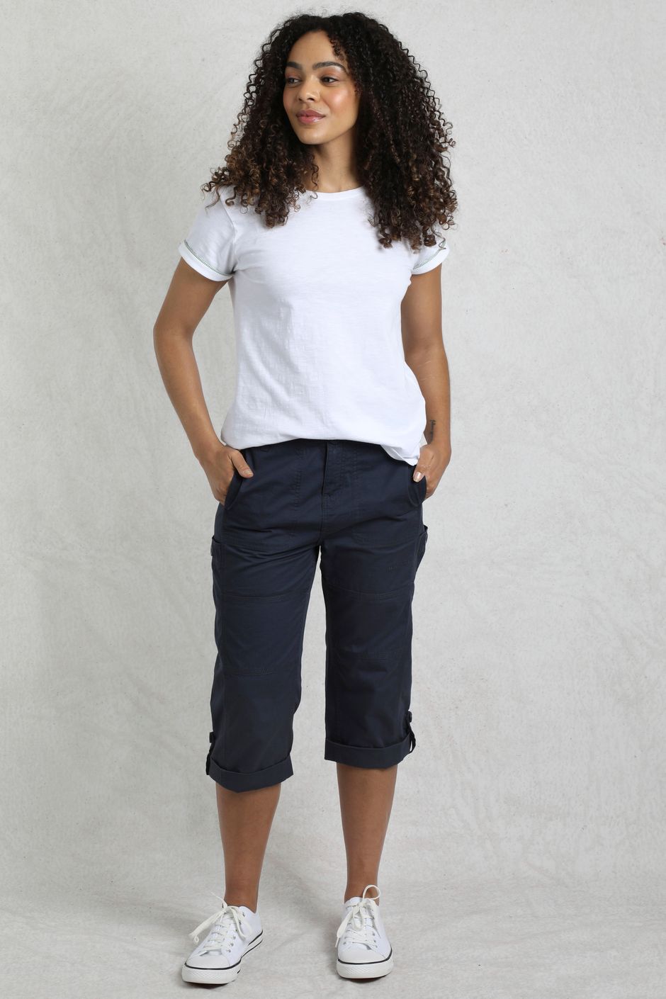 Salena 3/4 Length Trousers Navy