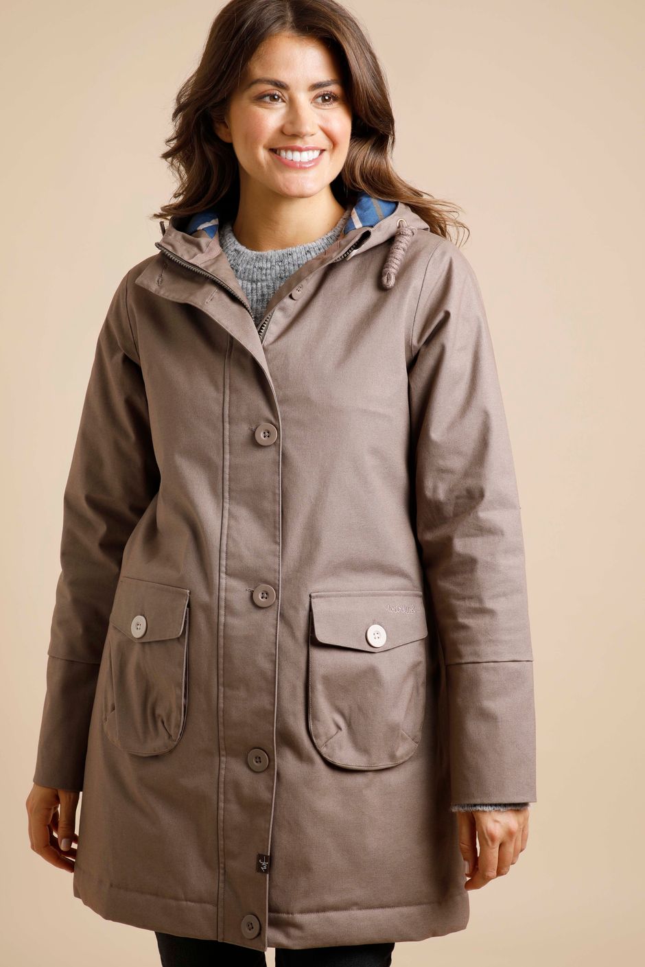 Beatrix Eco Wadded Waterproof Coat Bronze